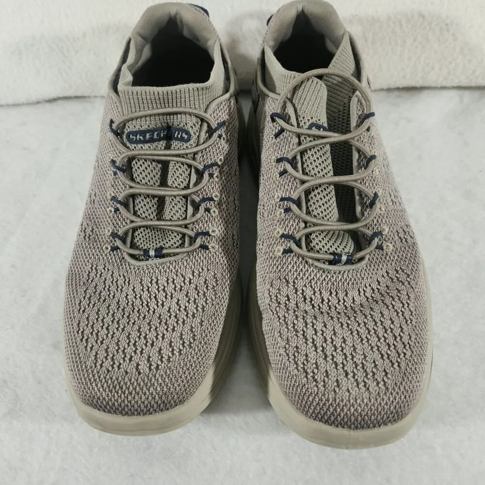 Skechers Arch Fit Motley Varsen Taupe Men 8 5 Relaxed Fit Slip On Podiatrist Cer